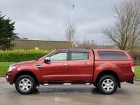 USED 2012 62 FORD RANGER 2.2 LIMITED 4X4 DCB TDCI 4d 148 BHP SAT NAV+R, CAMERA + CANOPY+2 KEYS