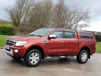 USED 2012 62 FORD RANGER 2.2 LIMITED 4X4 DCB TDCI 4d 148 BHP SAT NAV+R, CAMERA + CANOPY+2 KEYS