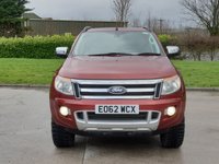 USED 2012 62 FORD RANGER 2.2 LIMITED 4X4 DCB TDCI 4d 148 BHP SAT NAV+R, CAMERA + CANOPY+2 KEYS