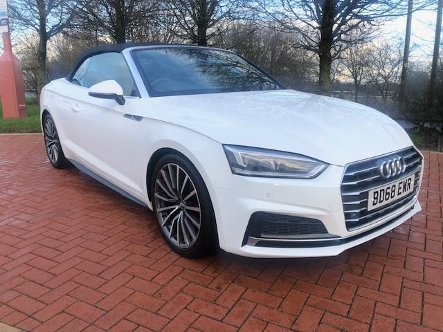 2018 68 Audi A5 2.0 S LINE 40 TFSI CABRIOLET 2d 190 BHP ++ FREE HOME DELIVERY ++