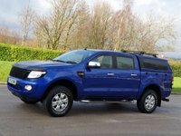 USED 2013 13 FORD RANGER 2.2 XLT 4X4 DCB TDCI 4d 148 BHP NO VAT** NO VAT ** GLASS CANOPY