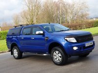 USED 2013 13 FORD RANGER 2.2 XLT 4X4 DCB TDCI 4d 148 BHP NO VAT** NO VAT ** GLASS CANOPY