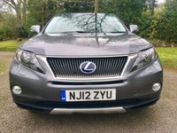 USED 2012 12 LEXUS RX 3.5 450H ADVANCE HYBRID /PAN ROOF 5d AUTO 295 BHP ONLY 40,000 MILES / NO ULEZ CHARGE/ FULL LEXUS SERVICE HISTORY/PANORAMIC SUNROOF/FULL LEATHER FANTASTIC SERVICE HISTORY X6 LEXUS MAIN DEALER SERVICES , LAST SERVICED @38,061 MILES WONDERFULL CONDITION //JUST MOT'D
