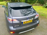 USED 2012 12 LEXUS RX 3.5 450H ADVANCE HYBRID /PAN ROOF 5d AUTO 295 BHP ONLY 40,000 MILES / NO ULEZ CHARGE/ FULL LEXUS SERVICE HISTORY/PANORAMIC SUNROOF/FULL LEATHER FANTASTIC SERVICE HISTORY X6 LEXUS MAIN DEALER SERVICES , LAST SERVICED @38,061 MILES WONDERFULL CONDITION //JUST MOT'D