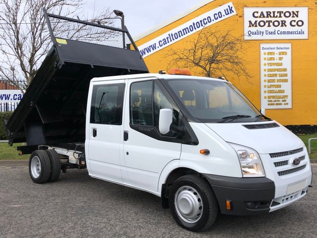 2014 14 Ford Transit T350 EF TDCi 100 D/CAB TIPPER [ LOW MILEAGE ] DRW