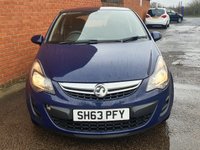 USED 2013 63 VAUXHALL CORSA 1.0 S ECOFLEX 3d 64 BHP 