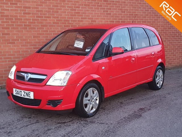 2010 10 Vauxhall Meriva 1.4 ACTIVE 5d 89 BHP