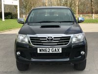 USED 2013 62 TOYOTA HI-LUX 3.0 INVINCIBLE 4X4 D-4D DCB 169 BHP 1 DR OWNER + SATNAV + LEATHER