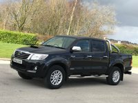 USED 2013 62 TOYOTA HI-LUX 3.0 INVINCIBLE 4X4 D-4D DCB 169 BHP 1 DR OWNER + SATNAV + LEATHER