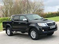 USED 2013 62 TOYOTA HI-LUX 3.0 INVINCIBLE 4X4 D-4D DCB 169 BHP 1 DR OWNER + SATNAV + LEATHER