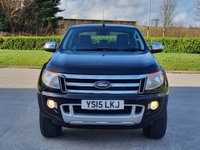 USED 2015 15 FORD RANGER 2.2 LIMITED 4X4 DCB TDCI 4d 148 BHP SAT NAV + LEATHER + BLUETOOTH + ++