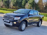 USED 2015 15 FORD RANGER 2.2 LIMITED 4X4 DCB TDCI 4d 148 BHP SAT NAV + LEATHER + BLUETOOTH + ++