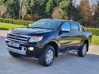 USED 2015 15 FORD RANGER 2.2 LIMITED 4X4 DCB TDCI 4d 148 BHP SAT NAV + LEATHER + BLUETOOTH + ++