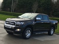 USED 2016 16 FORD RANGER 2.2 LIMITED 4X4 DCB TDCI 4d 158 BHP FULL FORD MAIN DEALER  HISTORY !!