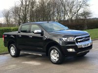 USED 2016 16 FORD RANGER 2.2 LIMITED 4X4 DCB TDCI 4d 158 BHP FULL FORD MAIN DEALER  HISTORY !!