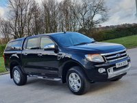 USED 2014 14 FORD RANGER 3.2 LIMITED 4X4 DCB TDCI 4d 197 BHP CHOICES OF 2 WHITE&BLACK IN  STOCK
