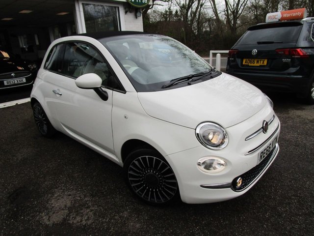 2016 66 Fiat 500 0.9 TWINAIR CONVERTIBLE LOUNGE 3d 85 BHP NEW SHAPE