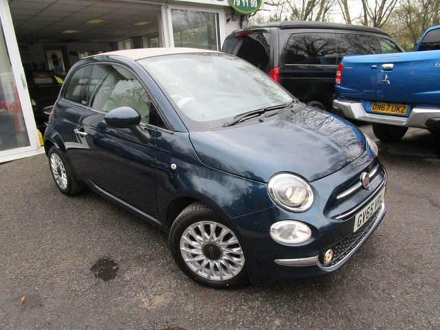 2016 65 Fiat 500 0.9 TWINAIR CONVERTIBLE LOUNGE 3d 85 BHP NEW SHAPE