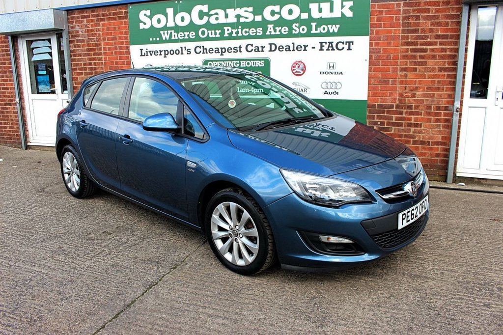 2012 62 VAUXHALL ASTRA 1.4 ACTIVE 5d 98 BHP