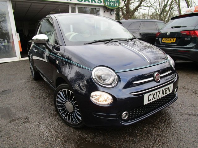 2017 17 Fiat 500 1.2 RIVA 3d 69 BHP *RARE SPECIAL EDITION*3D SATELLITE NAVIGATION*