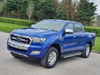 USED 2017 67 FORD RANGER 2.2 LIMITED 4X4 DCB TDCI 4d 148 BHP LEATHER+REVERSING CAMERA *** NO VAT