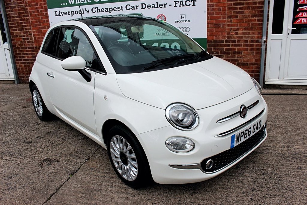 2016 66 FIAT 500 1.2 LOUNGE 3d 69 BHP