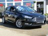 USED 2016 66 FORD FOCUS 1.0 TITANIUM 5d 100 BHP Finished in SHADOW BLACK with contrasting GREY TRIM. Popular spacious family hatch which comes with improved quality and efficiency. Great to drive and very economical to run. Features include Sat Nav, DAB Radio, B/Tooth, Parking Sensors and much more. Dealer serviced at 19836 miles and recently at 29155 miles now done 32200 miles. MOT due 29/12/2020.