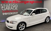 USED 2010 10 BMW 1 SERIES 2.0 118D SPORT 3d 141 BHP &pound;93 ROAD TAX AND A SUNROOF 3DR SPORT IN WHITE