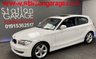 USED 2010 10 BMW 1 SERIES 2.0 118D SPORT 3d 141 BHP &pound;93 ROAD TAX AND A SUNROOF 3DR SPORT IN WHITE