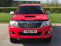 USED 2016 16 TOYOTA HI-LUX 3.0 INVINCIBLE 4X4 D-4D DCB 169 BHP CHOICES OF HILUX IN STOCK **