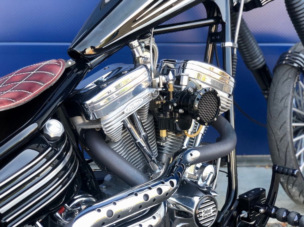USED 2005 55 HEAD TURNER Stinger Custom Hardtail Chopper // 1690cc Rev tech // Px swap 