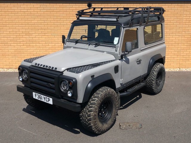 1989 F Land Rover Defender  90 // 300TDI // 2.5L // COUNTY D TURBO // EXPORT // PX SWAP