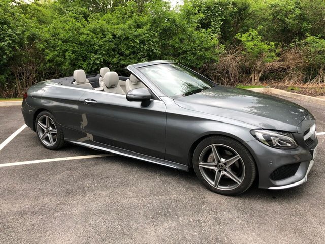 2018 18 Mercedes-Benz C Class C220 2.1D AMG LINE CONVERTIBLE AUTO 170BHP SAT NAV