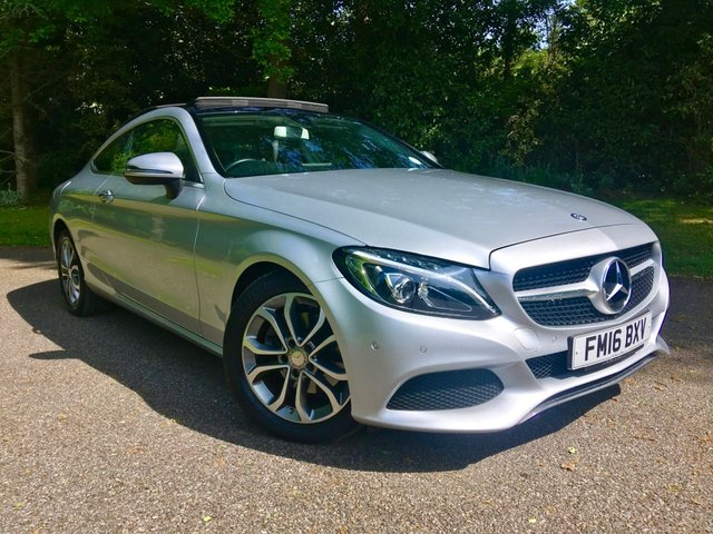 2016 16 Mercedes-Benz C Class 2.1 C 220 D SPORT PREMIUM 2d AUTO 168 BHP PANORAMIC GLASS ROOF/FULL BLACK LEATHER/PARK CAMERA/SATNAV/&pound;20 ROAD TAX AYEAR