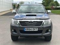 USED 2014 64 TOYOTA HI-LUX 3.0 INVINCIBLE 4X4 D-4D DCB 169 BHP LEATHER SEATS ** NO VAT ** NO VAT