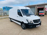USED 2017 17 MERCEDES-BENZ SPRINTER 314CDI, 140 BHP ONE OWNER FULL SERVICE HISTORY