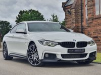 USED 2017 67 BMW 4 SERIES 3.0 430D XDRIVE M SPORT 2d 255 BHP DIGITAL DASH ++ RED LEATHER ++ SAT NAV ++ CAMERA ++
