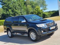 USED 2013 63 TOYOTA HI-LUX 3.0 INVINCIBLE 4X4 D-4D DCB 169 BHP LEATHER + REVERSING CAMERA