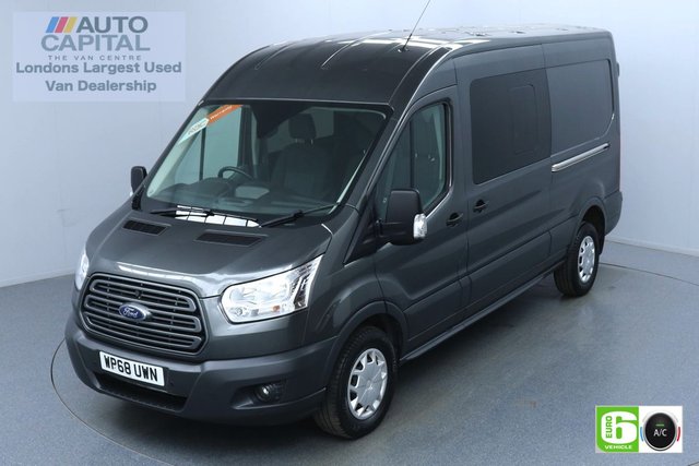 2018 68 FORD TRANSIT 2.0 350 Trend L3 H2 130 BHP 6 Seats Combi Euro 6 Low Emission