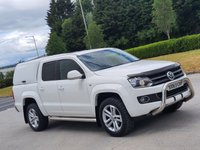 USED 2013 63 VOLKSWAGEN AMAROK 2.0 DC TDI HIGHLINE 4MOTION 180 BHP CHOICES OF 2 WHITE IN STOCK