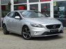 USED 2016 16 VOLVO V40 2.0 T2 R-DESIGN 5d 120 BHP Finished in Metallic BRIGHT SILVER with contrasting FULL ALCANTARA LEATHER INTERIOR. The V40 is stylish and attractive. Volvo have come a long way since the days of being bulletproof boxes on wheels. They now produce some of the coolest cars around. Features include, Cruise Control, DAB, Leather/Alcantara, B/Tooth LED Day Run Lights, Power folding mirrors and much more. Volvo Dealer Serviced at 4927 miles, 9754 miles, and at 13800 miles. 12 Months MOT.