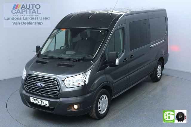 2018 68 FORD TRANSIT 2.0 350 Trend L3 H2 130 BHP 6 Seats Combi Euro 6 Low Emission