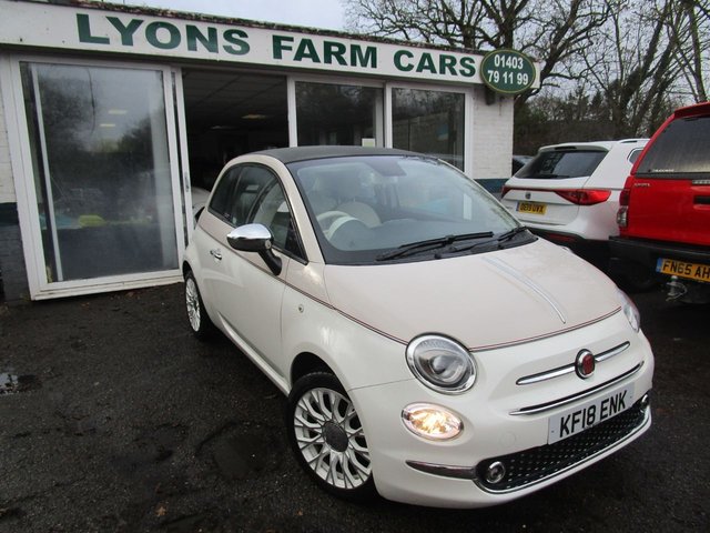 2018 18 Fiat 500c 1.2 60TH ANNIVERSARY CONVERTIBLE DUALOGIC 2d 69 BHP AUTOMATIC *VERY RARE SPECIAL EDITION*