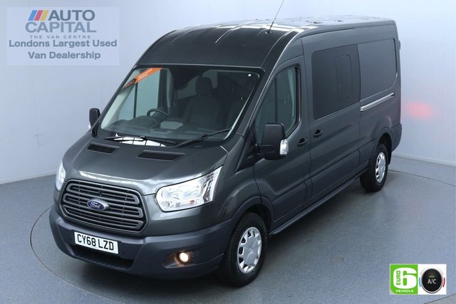 2018 68 FORD TRANSIT 2.0 350 Trend L3 H2 130 BHP 6 Seats Combi Euro 6 Low Emission