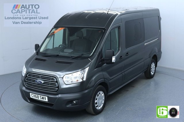 2018 68 FORD TRANSIT 2.0 350 Trend L3 H2 130 BHP 6 Seats Combi Euro 6 Low Emission