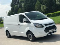 USED 2017 17 FORD TRANSIT CUSTOM 2.0 290 LR P/V 129 BHP ** NO VAT ** NO VAT +   LOW MILES