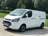 USED 2017 17 FORD TRANSIT CUSTOM 2.0 290 LR P/V 129 BHP ** NO VAT ** NO VAT +   LOW MILES