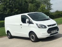USED 2017 17 FORD TRANSIT CUSTOM 2.0 290 LR P/V 129 BHP ** NO VAT ** NO VAT +   LOW MILES