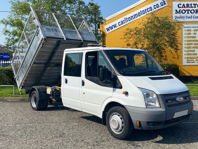 2013 63 Ford Transit T350 TDCi 100 D/CAB CAGED TIPPER REFUGE ARBORIST BODY DRW 