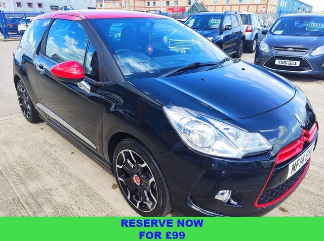2014 14 CITROEN DS3 1.6 E-HDI AIRDREAM DSPORT 3d 12 MONTHS MOT £0 TAX